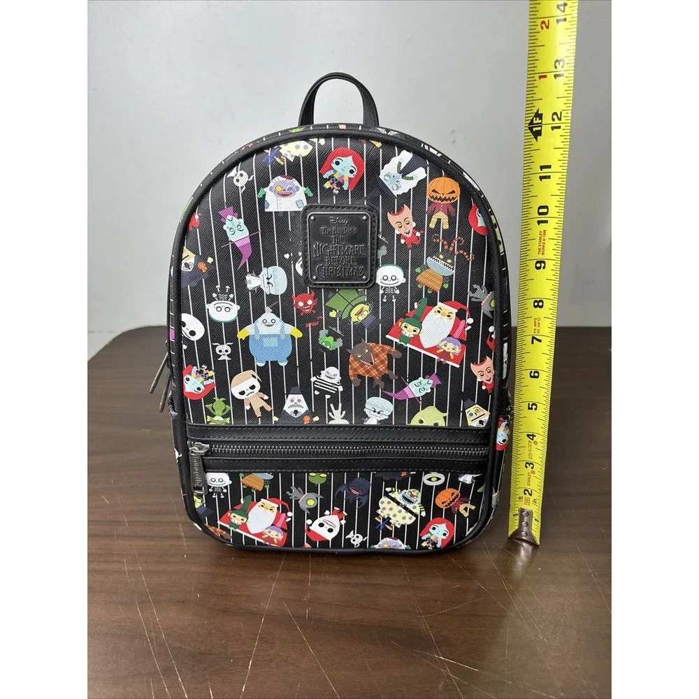 Loungefly Nightmare Before Christmas Backpack  Purse Characters Black NEW